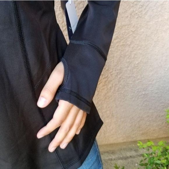 NYDJ City/Sport Fitted Athletic Hoodie Thumb Hole Size M - Picture 8 of 10